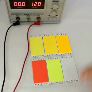 94x50mm 15W COB LED Light Panel Lamp DC 12V Ultral Bright Warm Cool White Blue Red Green Cob Chip On Board Matrix LED Bulb DC12V