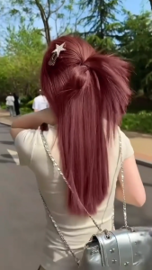 Bremod Hair Color Pink Brown BR-R301-8.67 100ml+Oxidizer 6% 9% 12% 100ml Hair Dye Stylish Hair Color DIY hair at home dye Show whiteness Fashionable hair color