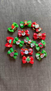 NƠ KẸP TÓC CÀI TÓC BUỘC TÓC GIÁNG SINH NOEL DỄ THƯƠNG MÃ 20 XINH XẮN CHO THÚ CƯNG CHÓ MÈO