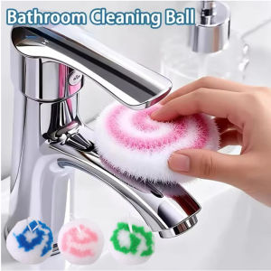 3Pcs Hanging Kitchen Bathroom Cleaning Ball Double-sided Velvet Stain Remover Sponge Countertop Water Stain Cleaning Tool