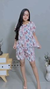 SETELAN BAJU TIDUR PENDEK WANITA RAYON PREMIUM BABYDOLL