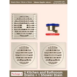 QIANMUYU | Antiodor Copper Drain Cover