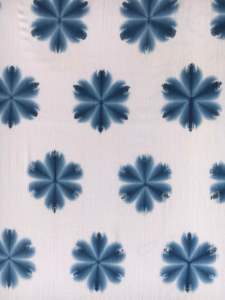 [190*70cm] Khăn quàng cổ cotton nhuộm chàm tự nhiên khăn đi biển khăn nhuộm chàm indigo dye