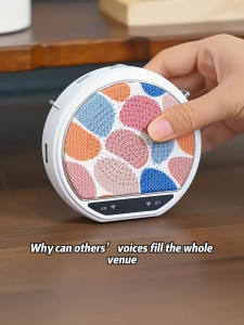 Wireless Voice Amplifier Portable Bluetooth Speaker Dual Magnetic Microphone 3‑inch DSP Noise Reduction 25H Long Battery Life for Teacher Tour Guide Coach Meeting
