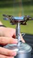 CAMPINGMOON XD-2F Mini High-Power Rocket Stove 92g Ultralight Portable Camping Hiking Outdoor Cooking Heavy Duty Butane Gas Fuel Burner 3.3kw Firepower Built-in Igniter Screw Type with Storage Bag Camping Moon. 
