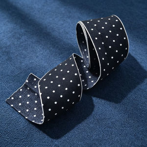 Cổ Điển Đen Trắng Vải Ruy Băng 1 Sân 3.8 Cm Chiều Rộng Polyester DIY Kẹp Tóc Chất Liệu Handmade Nơ Phụ Kiện Tóc Tiếp Liệu