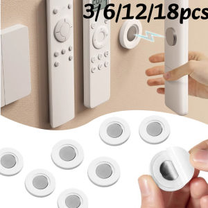 3-18pc Remote Magnetic Wall Holder Magnetic Paster Remote Control Holder No Drilling Storage Magnetic Hook Home Organization