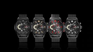 NAVIFORCE Watch for Men Casual Waterproof Wristwatch Stainless Steel Quartz Chronograph with Calendar Luminous Display Original Vintage Watches Christmas Gifts NF9068