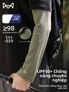 MiiOW | Tay lụa băng rộng rãi cho nam mùa hè chống tia UV khi đi câu cá Tay bảo vệ khi lái xe Tay lụa băng thoáng khí thoải mái