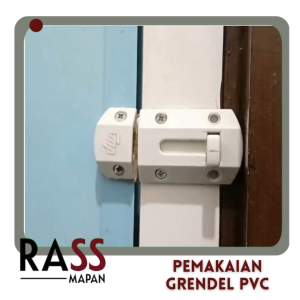 Grendel Plastik PVC Kamar Mandi 2" inch Silver