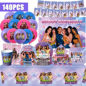 Takara Tomy | New Katseye Birthday Decoration Superstar Party Favors Stickers Poster Balloons Backdrop Banner Cake Decoration Baby Showe Gift