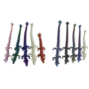 [Tenda]Bright Color Crystal Dragon Fidget Spinners 5pcs 3D Printed Articulated Sensory Toys for Desk and Travel