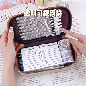 Totsworld - Alat tulis tempat Pensil Kanvas Motif Bear Puppy Rabbit
