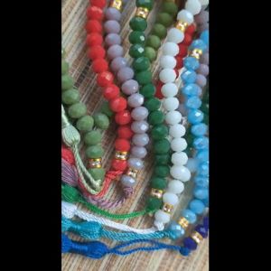 Tasbih Kristal warna Doff isi 33 Butir / Tasbih Kristal Murah Doff