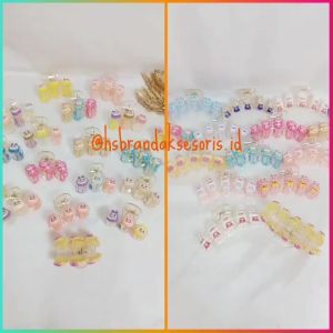 JEPIT RAMBUT LABUBU IMPORT PREMIUM / JEDAI LABUBU BENING / JEPIT RAMBUT LABUBU TRANSPARAN / LABUBU CUTE HAIR CLAW / JBL7568