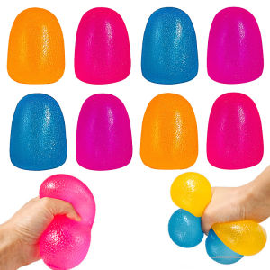 1PC Large Maltose Stress Ball Rainbow Slow Rising Balls Hand Exercise Grip Ball Stress Relief Sensory Fidget Toys Party Favors New