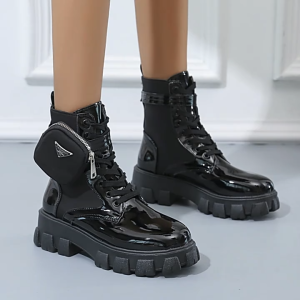 SELESA Boots Women Platform Shoes Thick Sole Shoes Plus Size Sneakers Women 43 Martin Boots Women