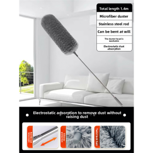 MONLEYTA | Dust Removal Extendable Feather Duster for Ceiling and Spider Webs