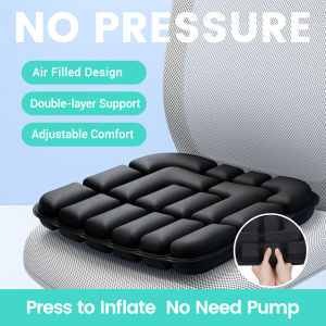 1pc 3D Pressure Relief Air Cushion - Office Chair Car Seat Cushion Back Support Pad for Desk Chair Wheelchair Adjustable