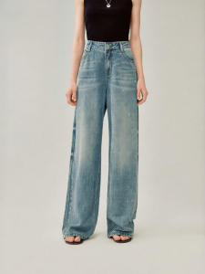 INMAN | Distressed Straight Vintage Wash Jeans
