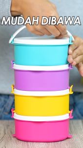 CPM Rantang Aluna Susun 4 Pelangi dengan volume 500ml