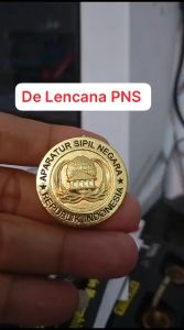 Korpri bulat timbul pns p3k asn warna emas tidak luntur