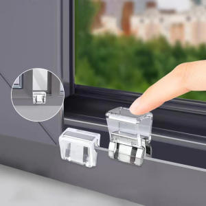 6pcs heavy-duty sliding window lock screen fixing clip window rail fixing safety clip screen window and door safety plug