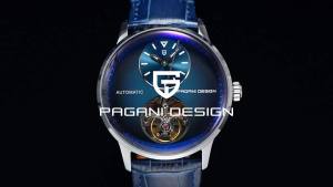 Đồng Hồ Pagani Design 2025 Nam Cao Cấp Máy Cơ Tự Động Chống Nước 100M 42mm Tourbillon Dây Da Vỏ Thép Không Gỉ