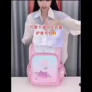 Tas Pita Kancing Ransel Anak SD Perempuan Laki Laki Import Anti Air