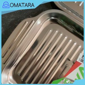 KOMODO Piring Saji Segi Tray Nampan Saji Stainless Premium Ukuran 37 41 45 cm