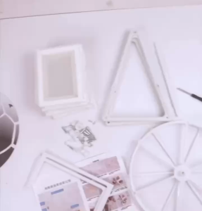 European-style rotating 5-inch Ferris wheel and windmill photo frame stand creative childrens wedding photo