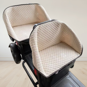 Electric Tricycle Seat Cover Cushion Backrest Integrated Leather Fabric Electric Vehicle Seat Pad Backrest Warm All Seasons