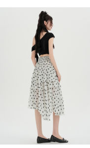 puella | Đầm Mid-long Voan Hoa Kiểu Hàn Quốc Asymmetrical Phù Hợp Mùa Hè Dễ phối