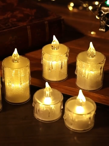 2pcs Flameless LED Candle/Wedding Party Decorative Led Candles/Warm White Christmas Decoration/Plastic Candle Light