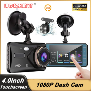 4-inch Touch Screen Dash Cam for Cars 1080P Car DVR Video Recorder Rear View Camera for Vehicle 24H Parking Monitor Black Box