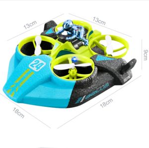 RC เครื่องบินขนาดเล็กโหมด3 In 1เฮลิคอปเตอร์ควบคุมรีโมตเรือสำหรับเด็กบินด้วยอากาศบนบก2.4กรัม6โดรนสี่แกน