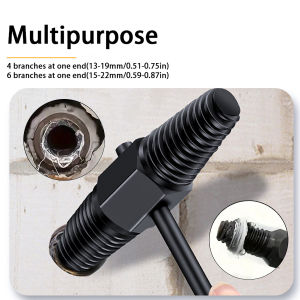Universal dual head faucet valve extractor suitable for 1/2 "1/4" broken screw extractor bolt disassembly tool