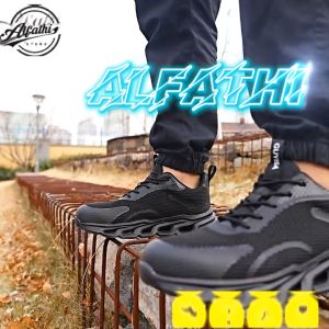 [Promo] Sepatu Safety Sport Alfathi New By Guyisa Obsidian Black | Sepatu Safety Sport | Sepatu Kerja | Sepatu Pabrik | Sepatu Casual | Safety Sneakers | Sepatu Safety Import