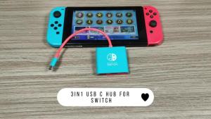 3 IN 1 4k/60hz 4k/30hz Portable for Nintendo Switch 1/2 Docking Station TYPE-C Hub with HDMI 100W PD Charging and USB 3.0 Ports