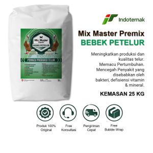 Mix Master Premix Bebek Petelur - Suplemen Pakan Untuk Bebek Petelur Kemasan 25 KG