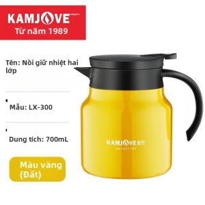 Kamjove | Bình Giữ Nhiệt Hai Lớp KAMJOVE 700ml Có Lớp Lót Bằng Thép Không Gỉ Ấm Giữ Nhiệt Kiểu Trung Quốc Ngũ Hành Có Ngăn Lọc Trà