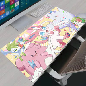 Bandai | Mouse Pad Laptop Gaming Accessories Carpet Anime Keyboard Pads P-pokemon Sylveon Mousepad PC Mouse Pads Gamer Extended Desk Mat