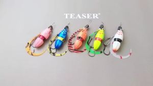 TEASER J137 60g 80g 100g 120g 150g Sea Fishing Jigs Lures Metal Jigging Lure Saltwater Glow Gourd Inferno Moon Jig Bait