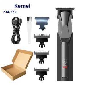 Kemei | Tông Đơ Cắt Tóc Điện Kemei KM-282 Cho Nam Không Dây Sạc USB Râu/Tông Đơ Cắt Tóc Với 3-4 Đầu Phun Lưỡi Dao Bằng Thép Không Gỉ