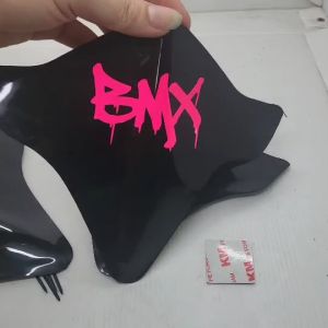 VISOR SEPEDA BMX VISOR BEAT DELUXE BEAT NEW 2017-2023 FREE STIKER EMOJI BMX HOLOGRAM TERBARU - STABILO PINK MODEL 2