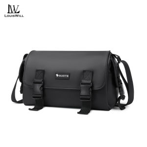 LouisWill Men Shoulder Bags Cross Body Bags Sports Bag Waterproof Fashion Bag Super Large Capacity Simple Casual Sport Street Bag for Student Teenager