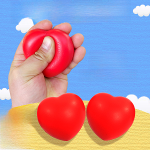 Red Love Pink Love Heart Grip Strength Ball Stress Ball Heart-Shaped Rehabilitation Ball Postoperative Exercise Series Muscle Relaxation