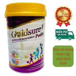 Sữa bột Goldsure Pedia (mẫu mới) - Dành cho trẻ biếng ăn (lon thiếc 900g) thích hợp cho trẻ từ 1-10 tuổi hàng chính hãng date mới