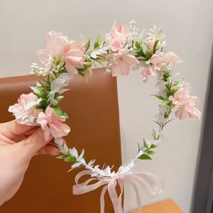 Flower headband Lace Crown  bridal tiara New style Spring sweet garland   Beautiful color combination