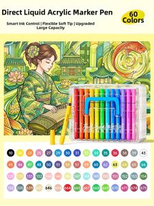 Touch mark | Non-bleeding Color Layering Student Art Soft Tip Markers